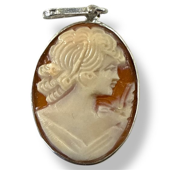 Pendant Mandile 1922 Woman Cammei  in Silver Conchiglia 2MCICM151 - 2MCICM151